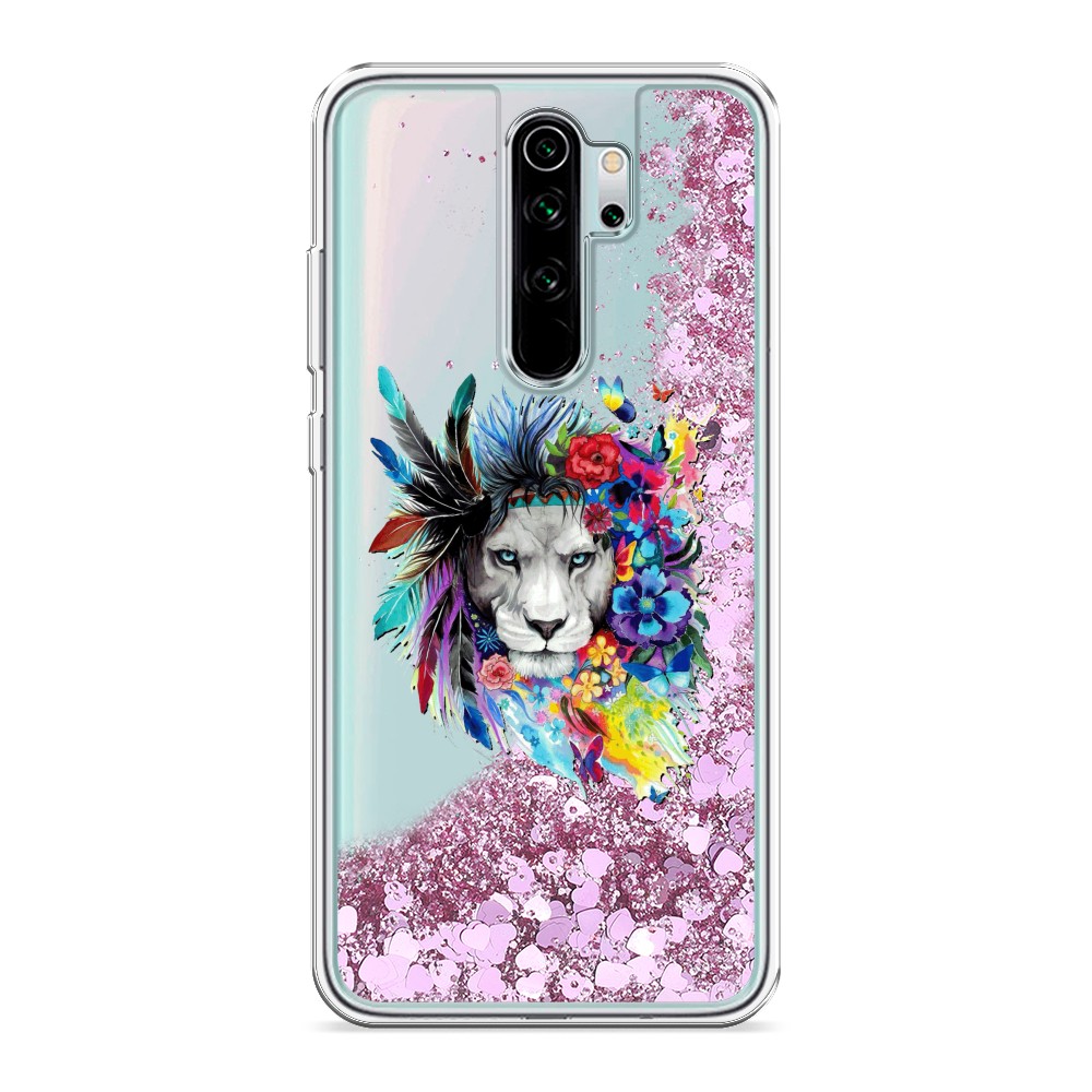 

Жидкий чехол с блестками "Гавайский лев" на Xiaomi Redmi Note 8 Pro