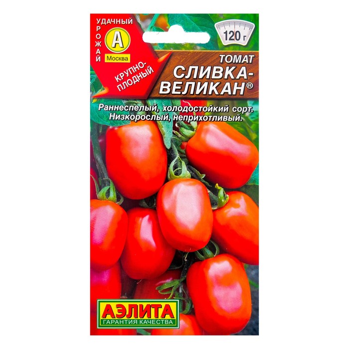 

Семена томат Аэлита Сливка-великан 3448925 4 уп.