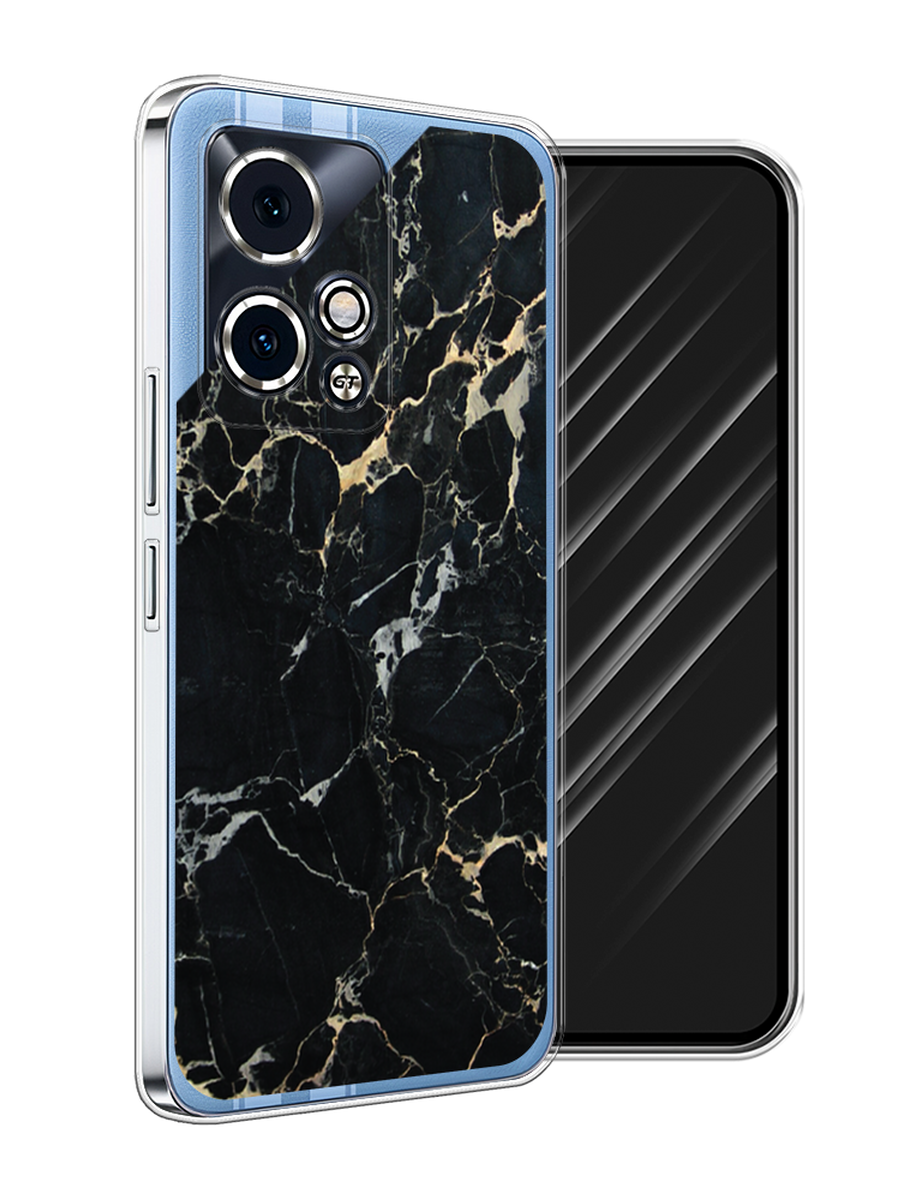 

Чехол Awog на Honor 90 GT "Черный мрамор уголок", Черный;золотистый, 6123450-1