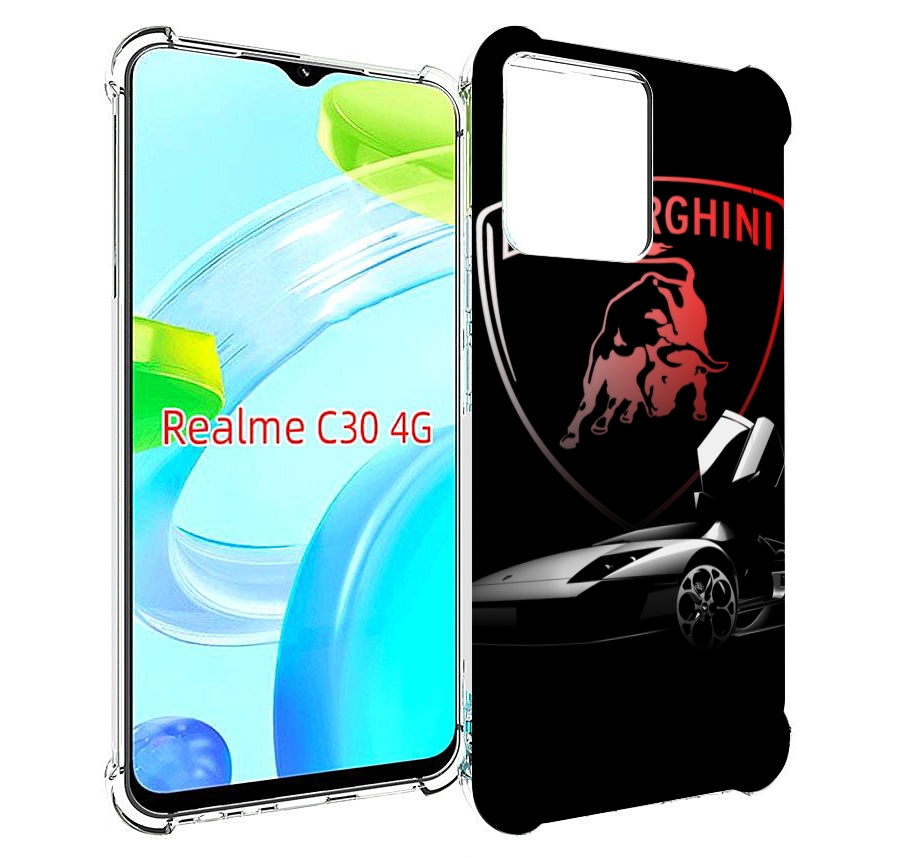 

Чехол MyPads Ламборгини-black мужской для Realme C30 4G / Narzo 50i Prime, Прозрачный, Tocco
