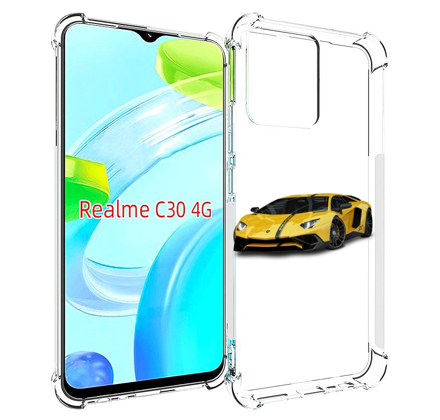 

Чехол MyPads Ламбо мужской для Realme C30 4G / Narzo 50i Prime, Прозрачный, Tocco