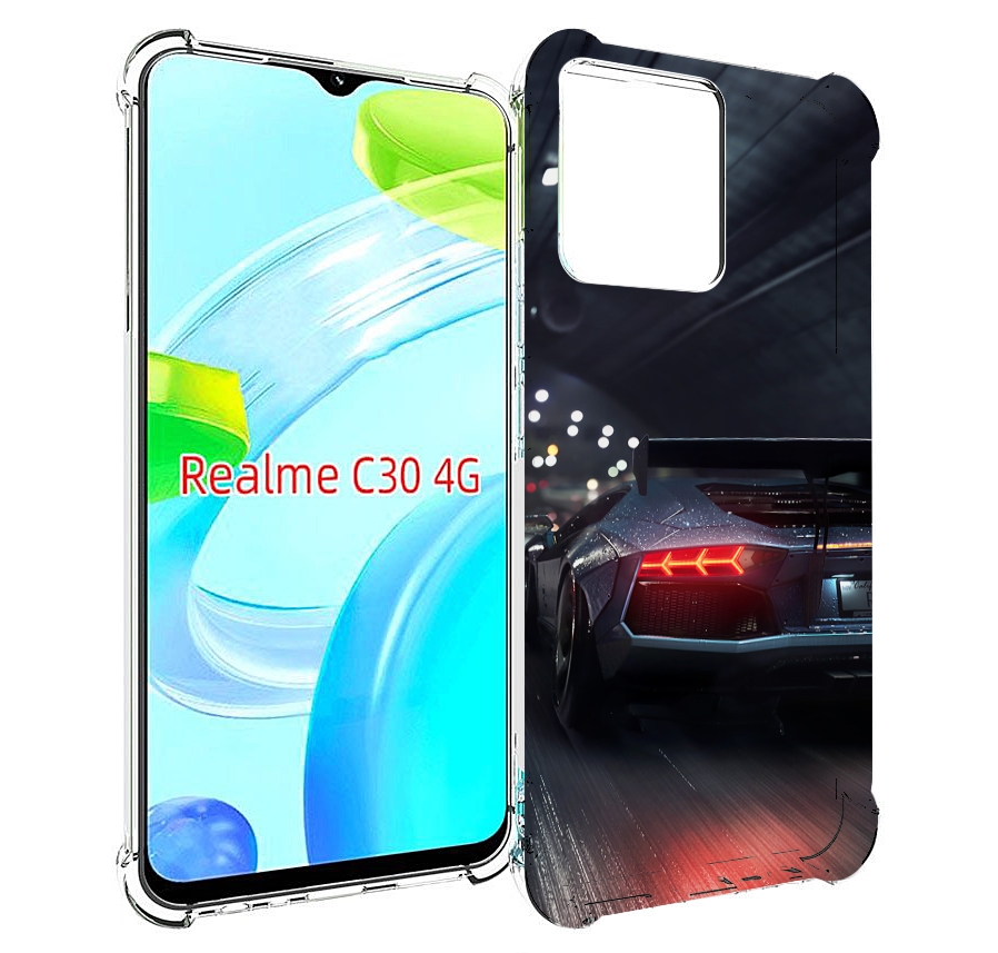 

Чехол MyPads Ламба мужской для Realme C30 4G / Narzo 50i Prime, Прозрачный, Tocco