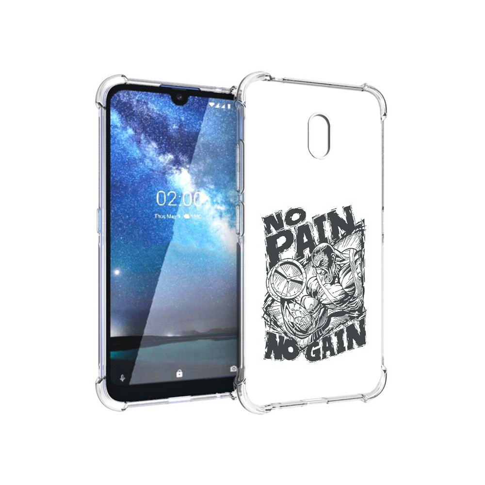 

Чехол MyPads Tocco для Nokia 2.2 бодибилдинг тяжелая работа (PT134721.103.238), Прозрачный, Tocco