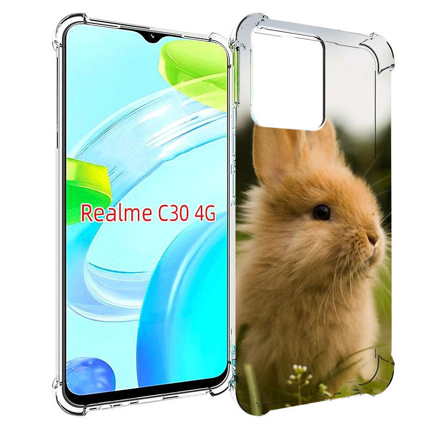 

Чехол MyPads Кролик для Realme C30 4G / Narzo 50i Prime, Прозрачный, Tocco