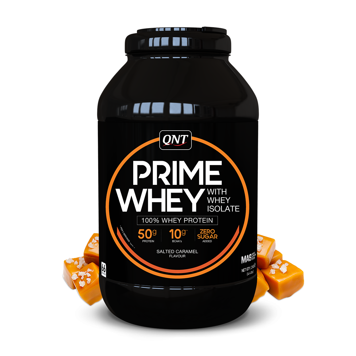 Протеин QNT Prime Whey вкус солёная карамель, 2000 гр.