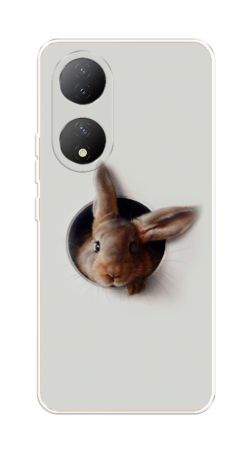 

Чехол на Vivo Y100 "Любопытный кролик", Серый;коричневый, 268250-1
