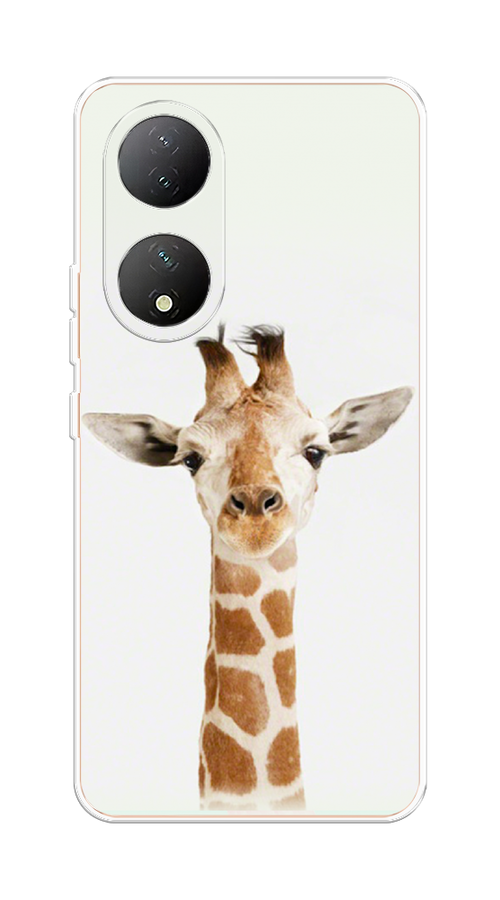 

Чехол на Vivo Y100 "Любопытный жираф", Бежевый;коричневый, 268250-1