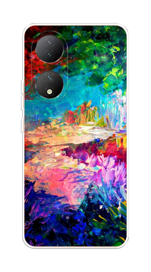 

Чехол на Vivo Y100 "Лес-гуашь", Синий;розовый;зеленый, 268250-4