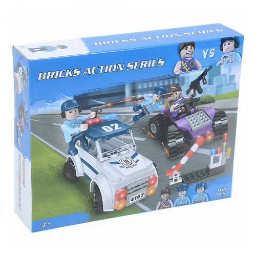 фото Блочный конструктор полицейские и воры 166 деталей nobrand