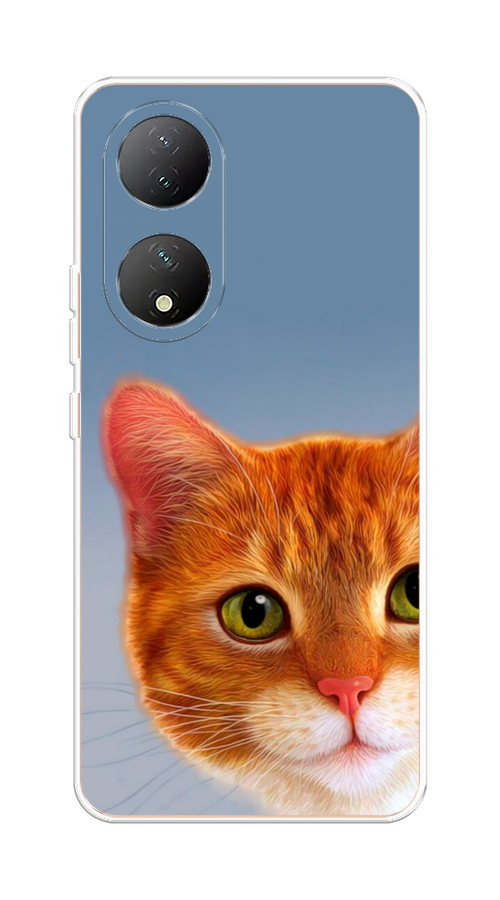 

Чехол на Vivo Y100 "Любопытный котик", Коричневый, 268250-1