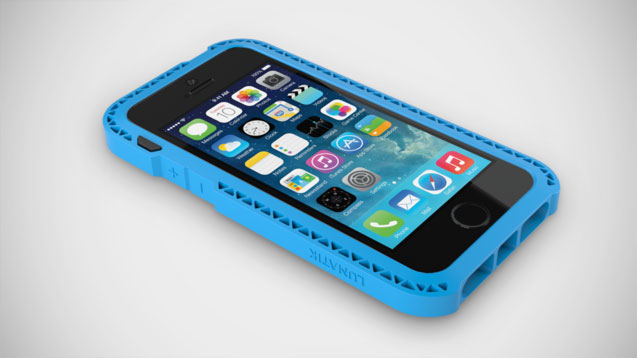 Противоударный чехол LUNATIK Seismik для Apple iPhone 5/5S / iPhone SE - голубой