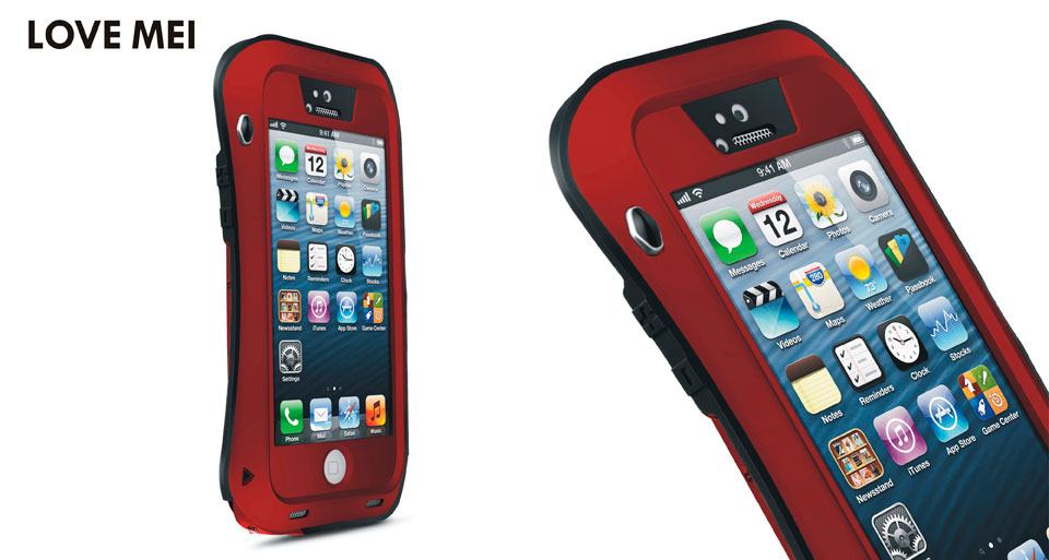 

Чехол LOVE MEI POWERFUL small waist для Apple iPhone 5/5S / iPhone SE - красный