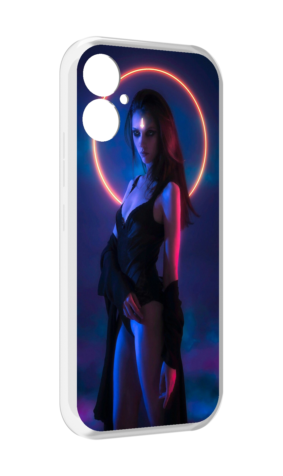 

Чехол MyPads девушка с неоновым кругом женский для Tecno Spark 9 Pro \ Spark 9T, Прозрачный, Tocco