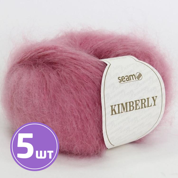 

Пряжа SEAM KIMBERLY 12261 клевер 5 шт по 25 г, Розовый
