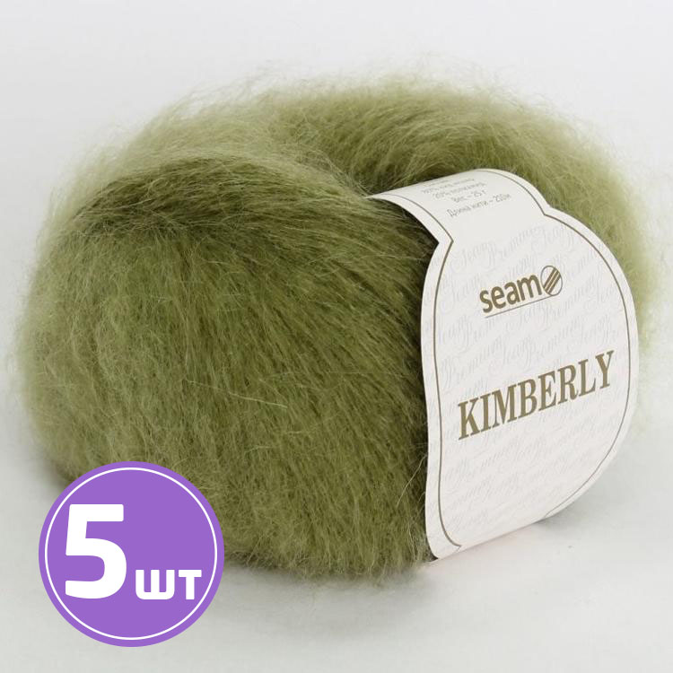 

Пряжа SEAM KIMBERLY 12258 фисташка 5 шт по 25 г, Зеленый