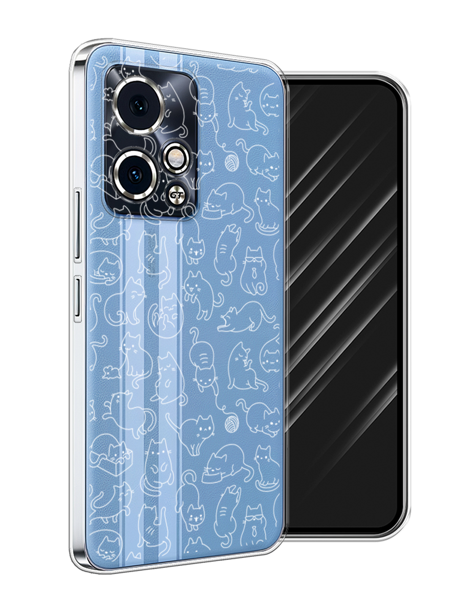 

Чехол Awog на Honor 90 GT "Шкодливые котики", Прозрачный;бежевый, 6123450-1