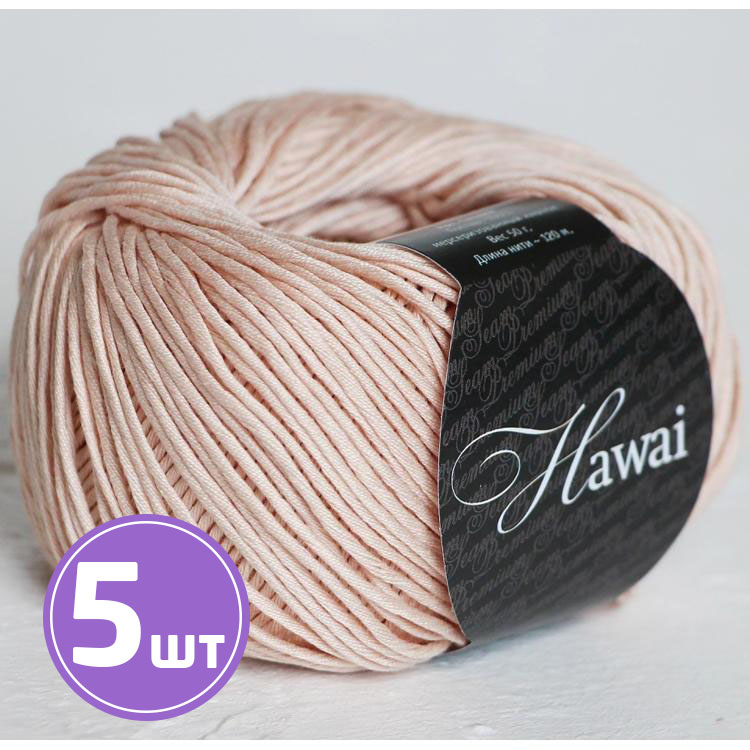 

Пряжа SEAM HAWAI 543 светлый фрез 5 шт по 50 г, Розовый