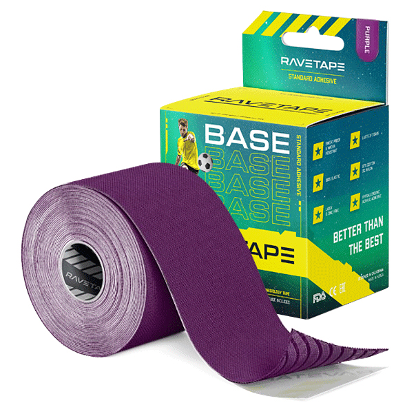 

Кинезиотейп Ravetape Base фиолетовый 500 см, Base 5См Х 5М