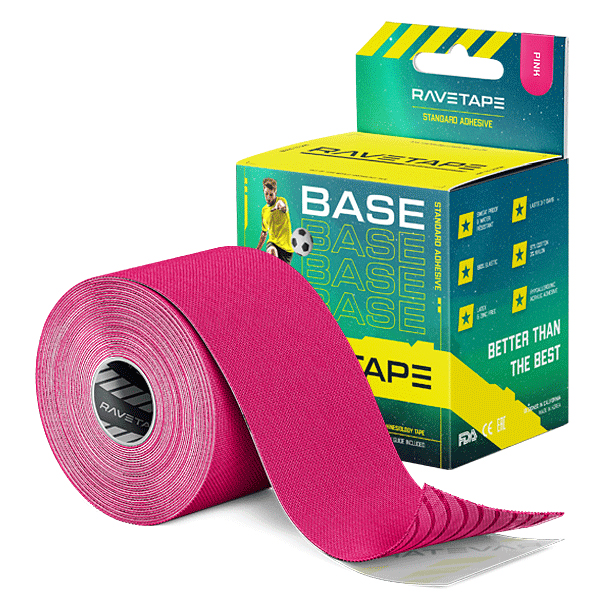 Кинезиотейп Ravetape Base розовый 500 см