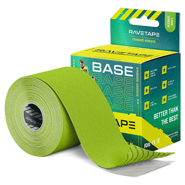 Кинезиотейп Ravetape Base зеленый 500 см