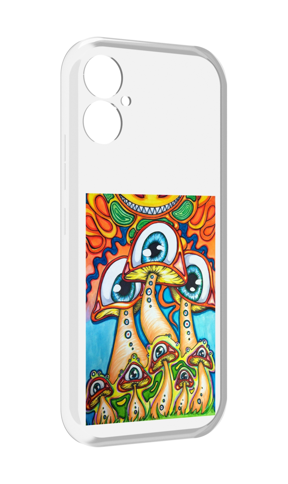 

Чехол MyPads грибы с глазами для Tecno Spark 9 Pro \ Spark 9T, Прозрачный, Tocco