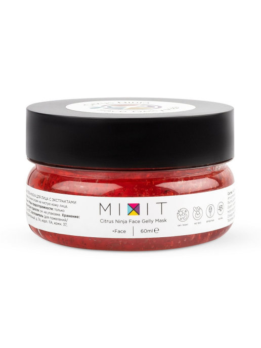 

Тонизирующая гель-маска для лица MIXIT Citrus Ninja Face Gelly Mask, 60 мл, Citrus Ninja Face Gelly Mask, 60 ml
