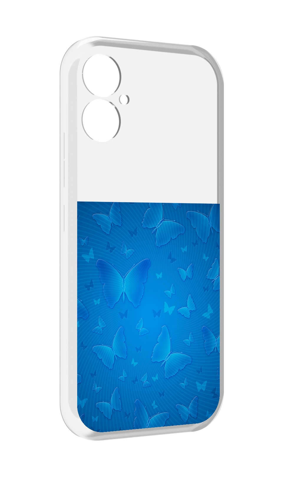 

Чехол MyPads голубые-бабочки для Tecno Spark 9 Pro \ Spark 9T, Прозрачный, Tocco
