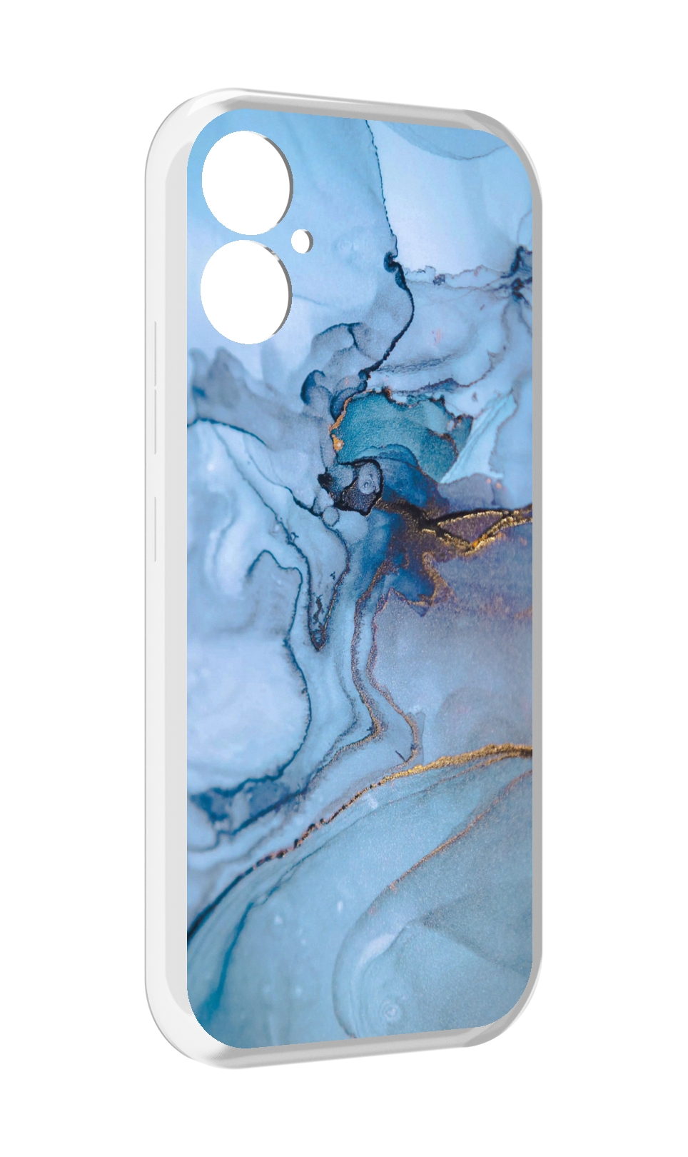 

Чехол MyPads голубой мрамор для Tecno Spark 9 Pro \ Spark 9T, Прозрачный, Tocco