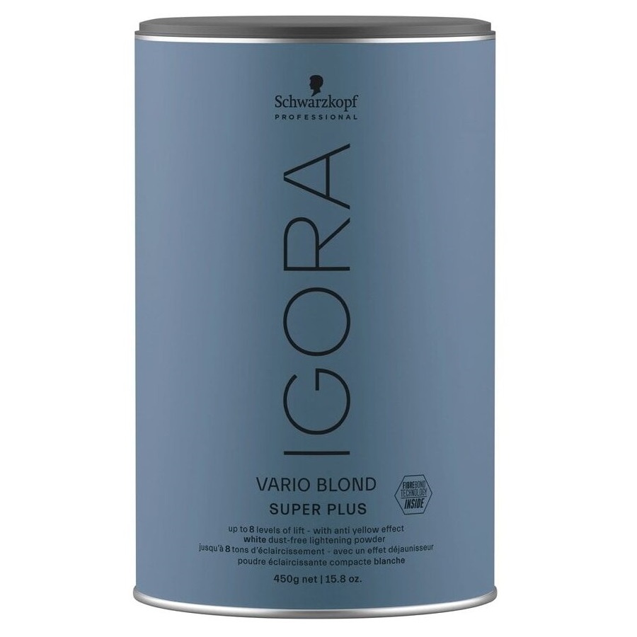 Осветляющий порошок Schwarzkopf Professional Igora Vario Blond Super Plus 8 levels 450г порошок для осветления be blond белый осветляет на 7 уровней