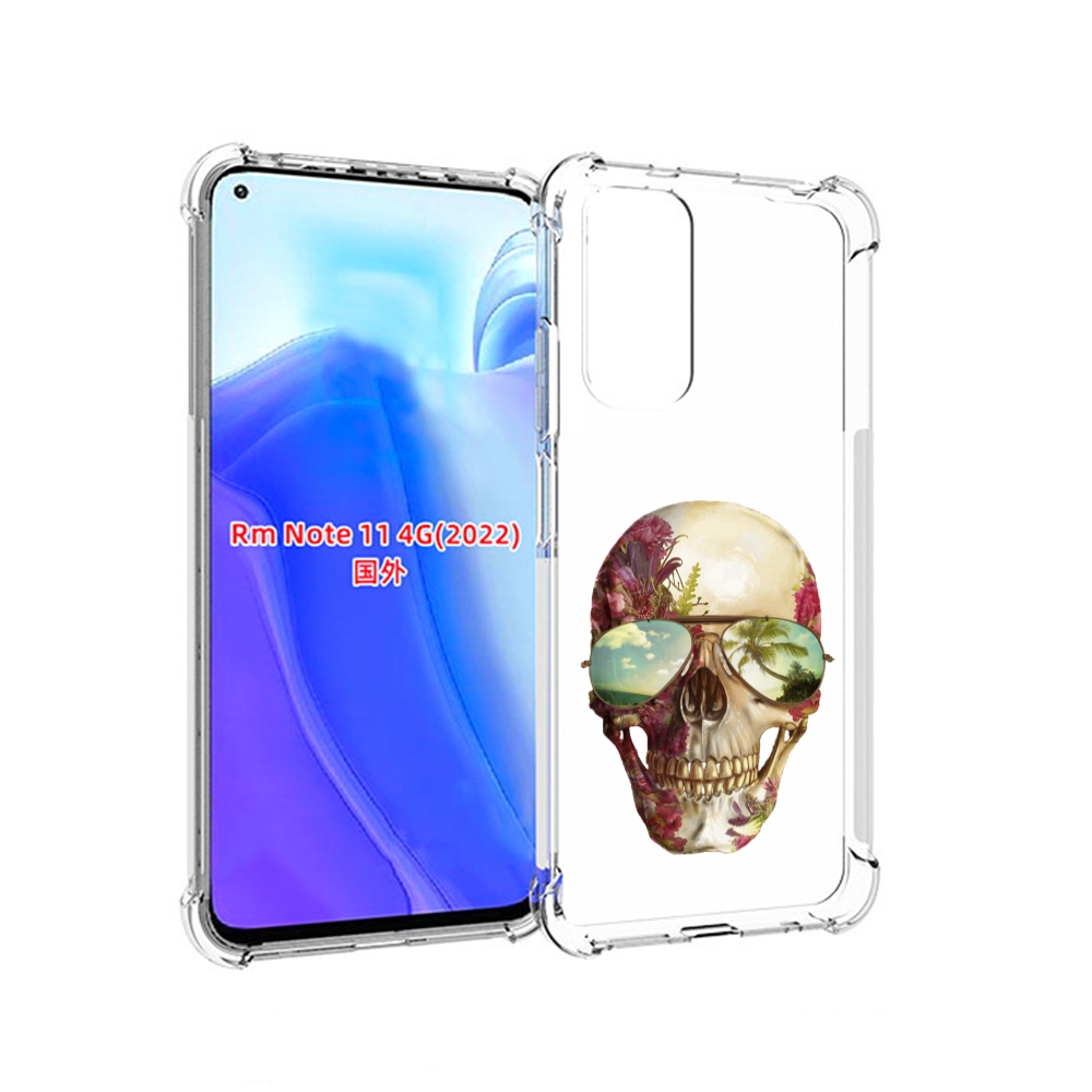 

Чехол MyPads Череп с очками для Xiaomi Redmi Note 11 4G ( Глобальная версия ), Tocco