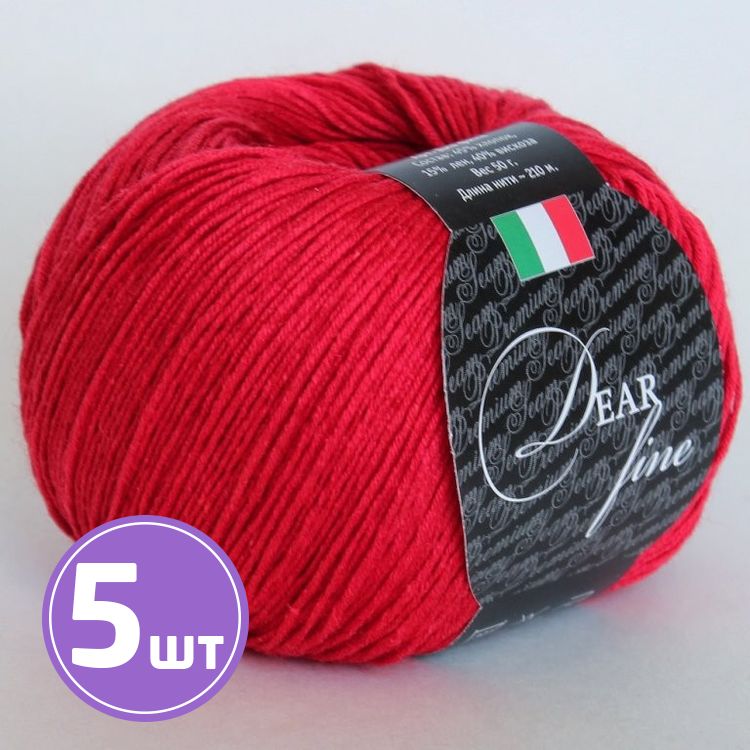 

Пряжа SEAM DEAR fine 03 красный 5 шт по 50 г