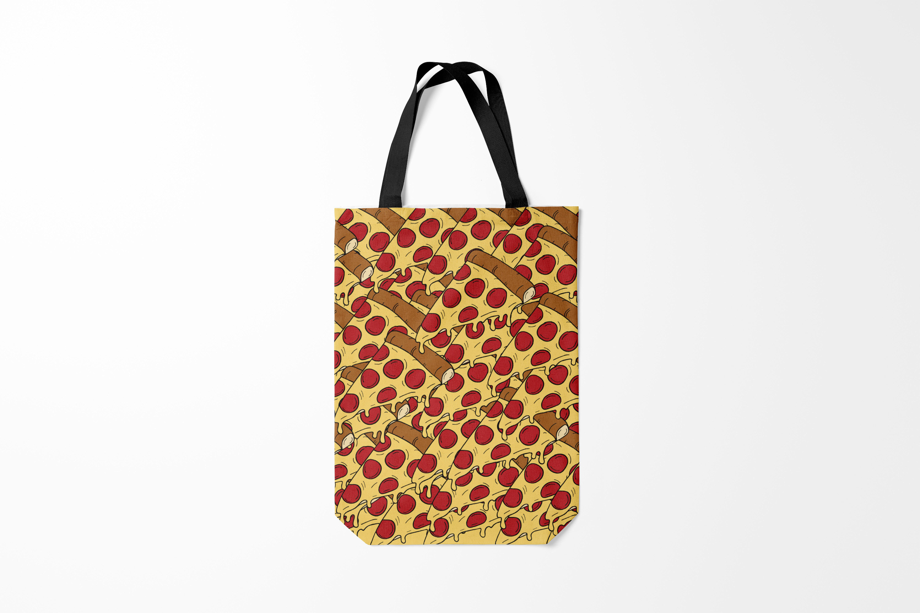 

Сумка шoппер унисекс Burnettie Правильное питание Pizza, черный, Правильное питание Pizza