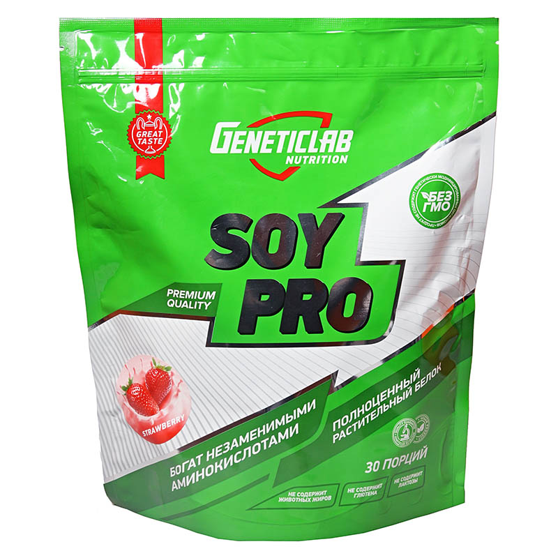 фото Протеин geneticlab nutrition soy pro 900 г - клубника