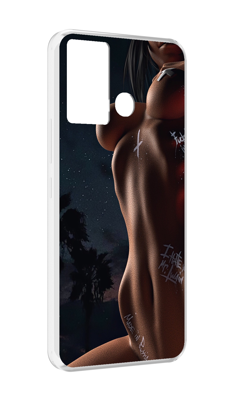 

Чехол MyPads белые-татуировки-на-теле для Infinix Hot 12 Play, Прозрачный, Tocco