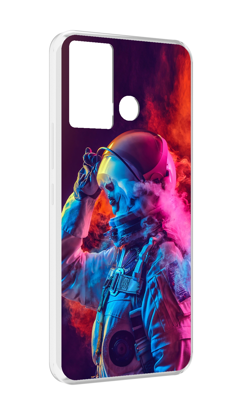 

Чехол MyPads астронавт в дыму для Infinix Hot 12 Play, Прозрачный, Tocco