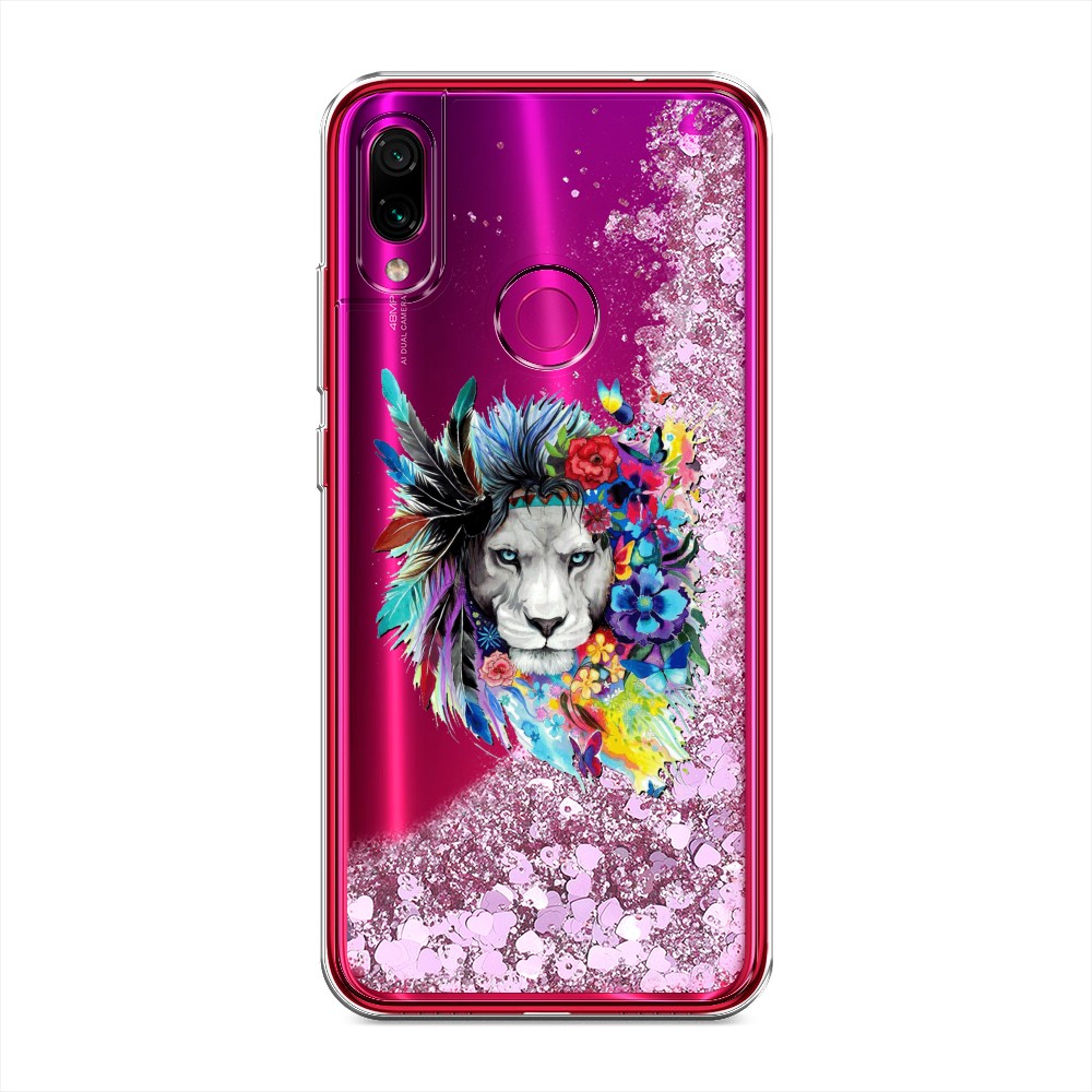 

Жидкий чехол с блестками "Гавайский лев" на Xiaomi Redmi Note 7