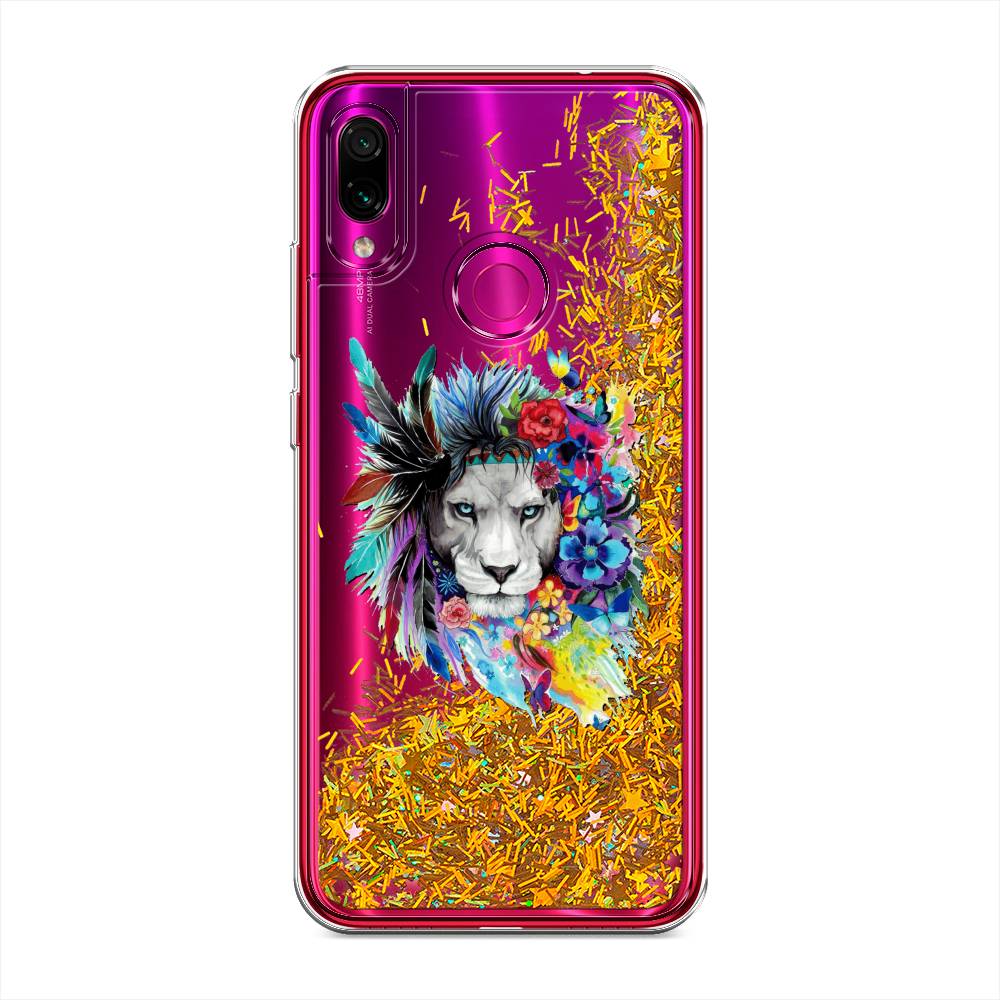 

Жидкий чехол с блестками "Гавайский лев" на Xiaomi Redmi Note 7, 34790-1