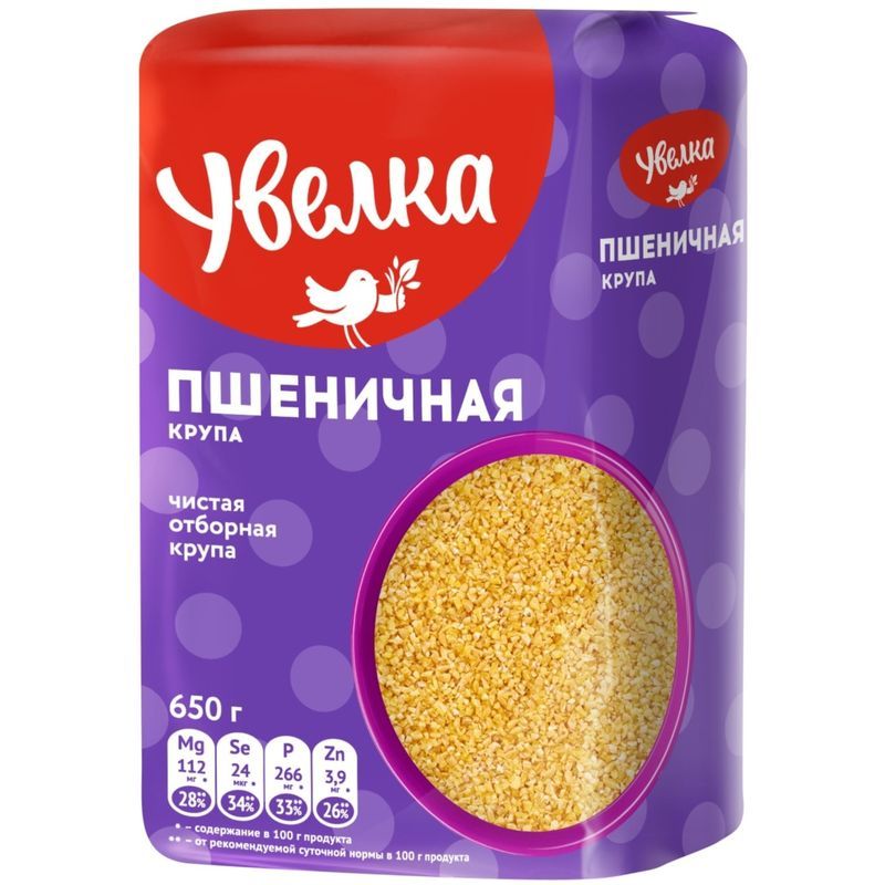 Крупа пшеничная Увелка отборная 650 г