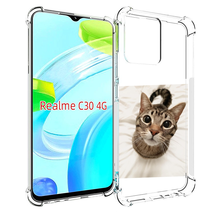 

Чехол MyPads Котик для Realme C30 4G / Narzo 50i Prime, Прозрачный, Tocco