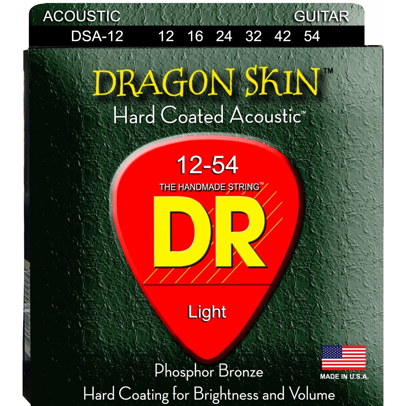 фото Струны для акустической гитары dr string dragon skin dsa-12