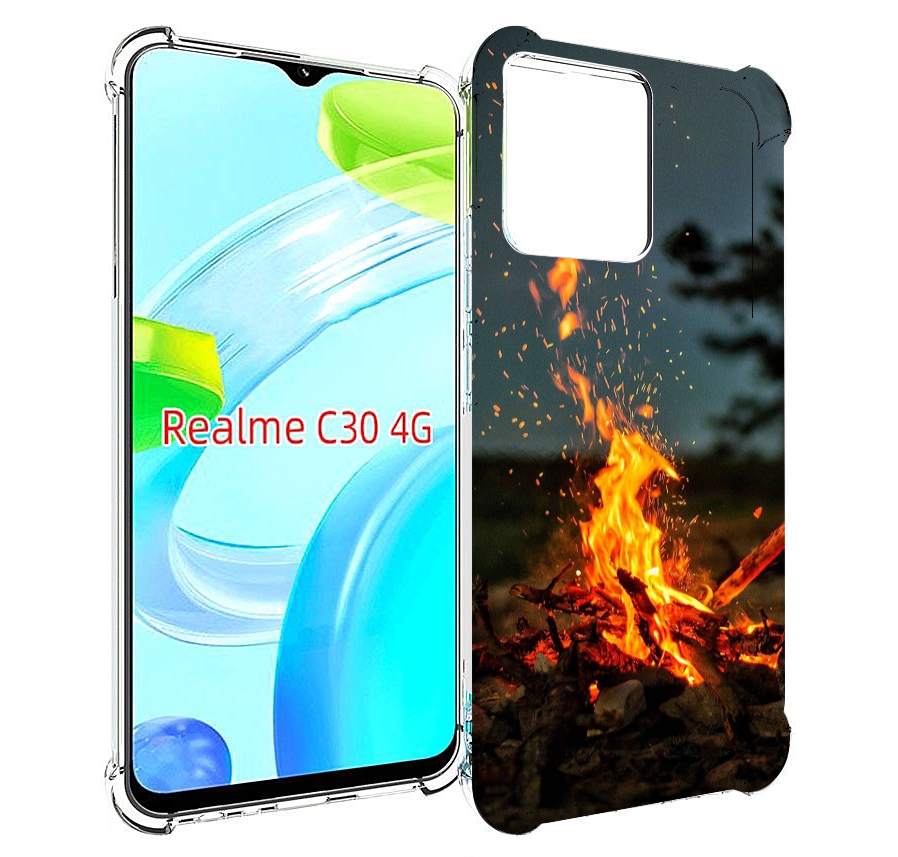 

Чехол MyPads Костер-ночное-небо для Realme C30 4G / Narzo 50i Prime, Прозрачный, Tocco