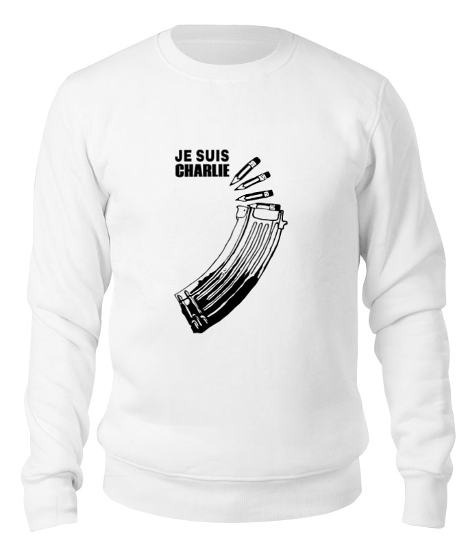 

Свитшот унисекс Printio Je suis charlie (я шарли) белый XS, Je suis charlie (я шарли)