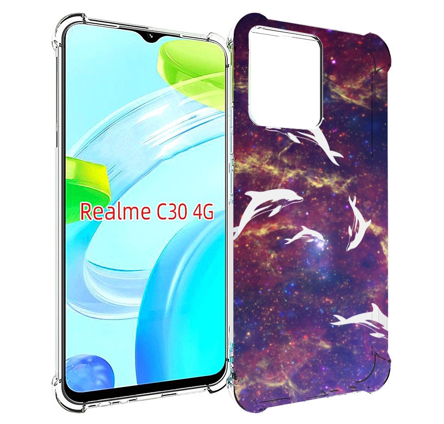 

Чехол MyPads Космические-дельфины для Realme C30 4G / Narzo 50i Prime, Прозрачный, Tocco