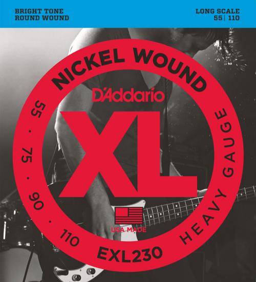 фото Струны для бас-гитары daddario exl230 d'addario