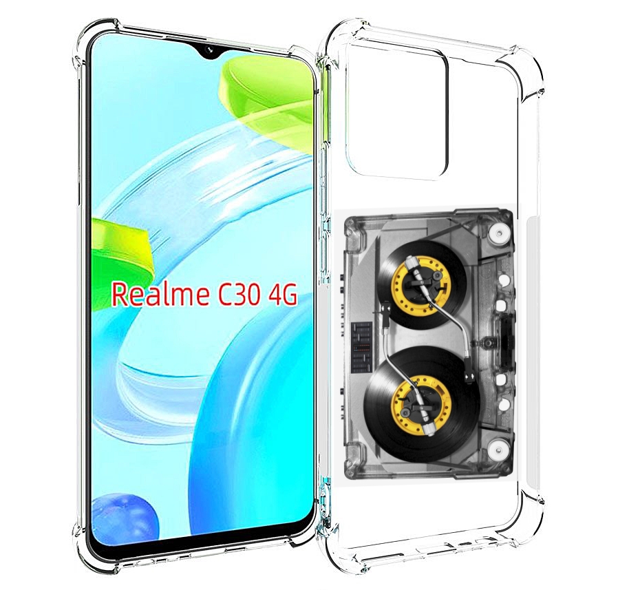 

Чехол MyPads Кассета музыкальная для Realme C30 4G / Narzo 50i Prime, Прозрачный, Tocco