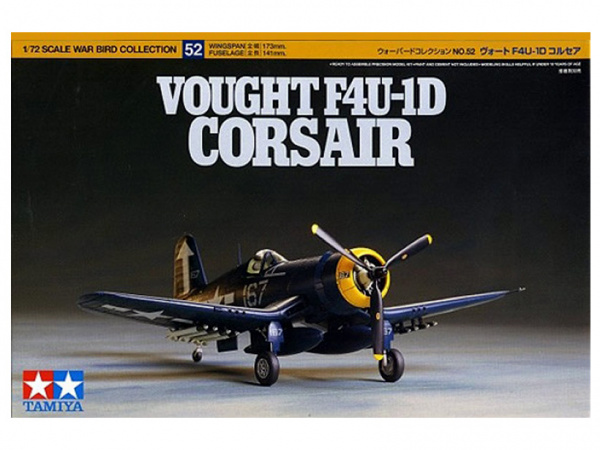 фото Сборная модель 60752 tamiya 1/72 vought f4u-1d corsair