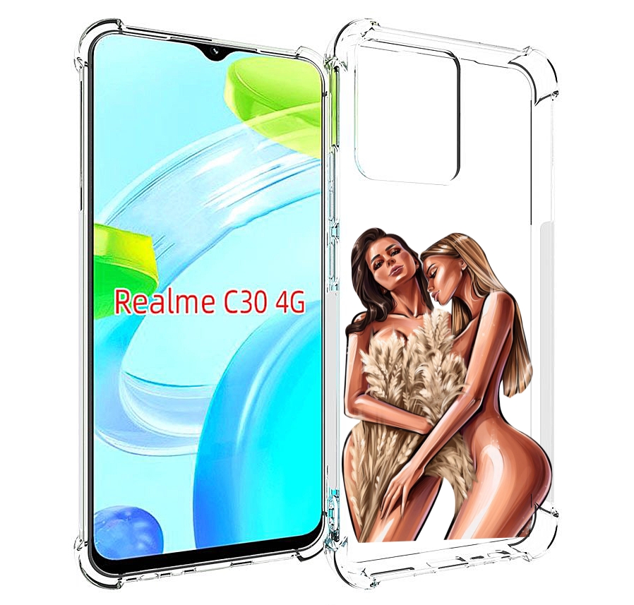 

Чехол MyPads Иллюстрированные-девушки женский для Realme C30 4G / Narzo 50i Prime, Прозрачный, Tocco