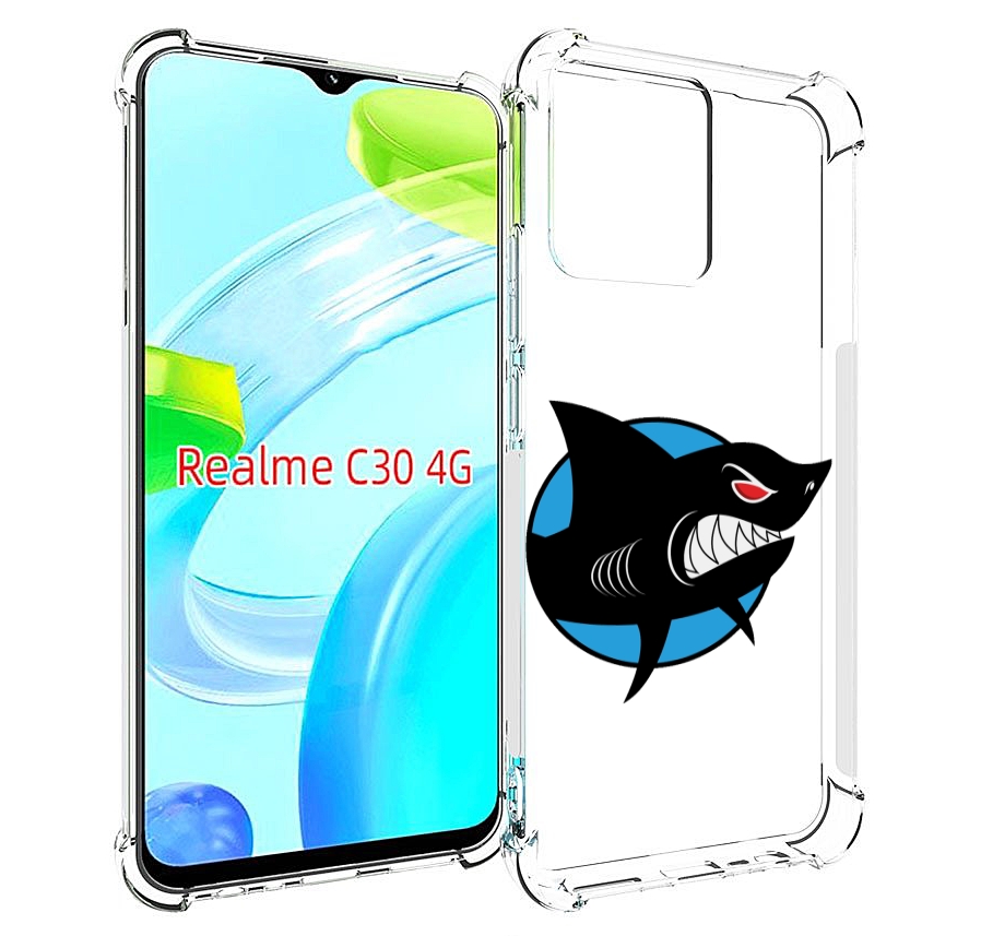 

Чехол MyPads Злая-акула для Realme C30 4G / Narzo 50i Prime, Прозрачный, Tocco