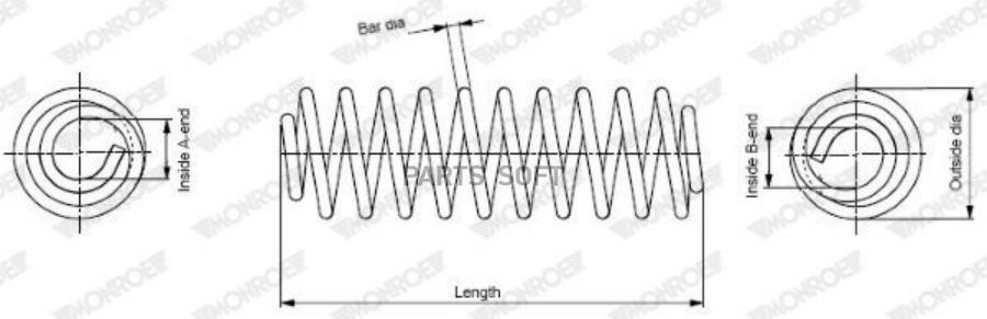 Пружина Monroe SP2345 1360₽