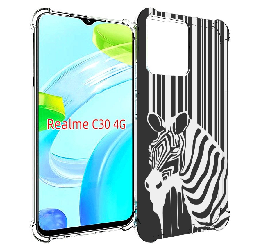 

Чехол MyPads Зебра для Realme C30 4G / Narzo 50i Prime, Прозрачный, Tocco